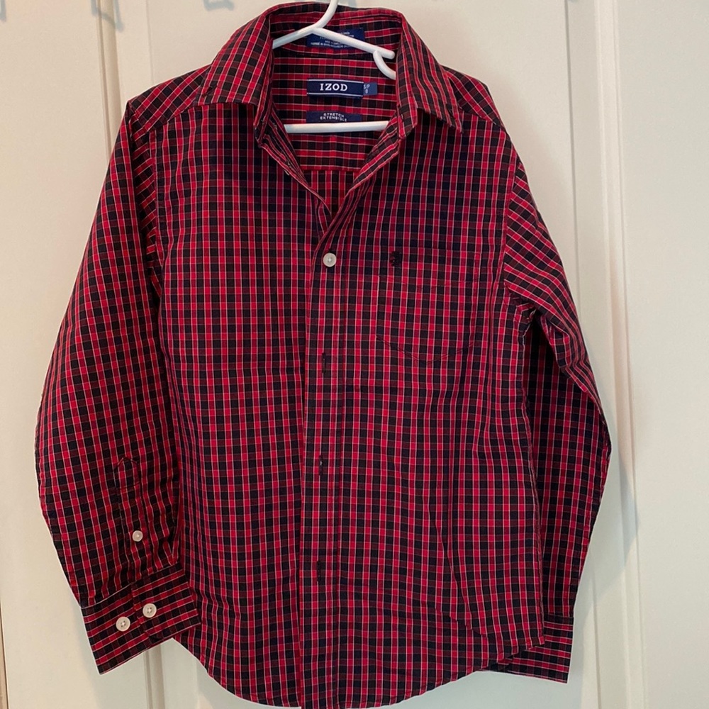 Boys Izod Stretch Extensible Button Down small, size 8